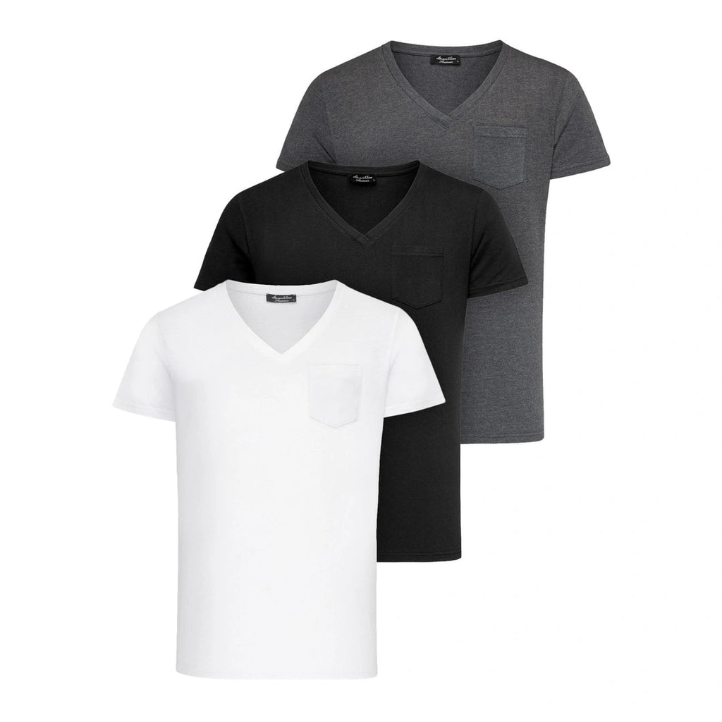Flerpack t-shirts från Amaci & Sons i mixade färger