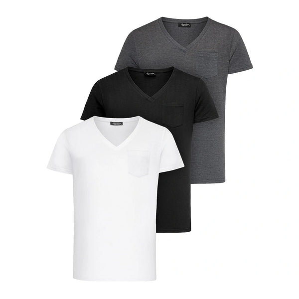 Flerpack t-shirts från Amaci & Sons i mixade färger