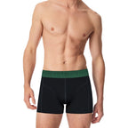 3-pack Bambukalsonger Herr - svarta boxershorts framifrån