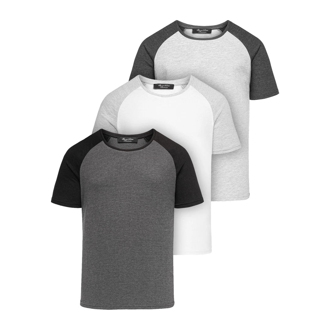 3-pack billiga T-shirts mixade färger