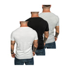 3-pack tshirts från Amaci & Sons i mixade färger bakifrån