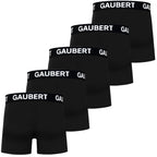 5-pack svarta premium boxershorts herr - bakifrån