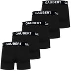 5-pack svarta premium boxershorts herr - bakifrån