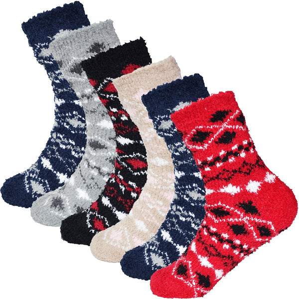 6 par fluffiga varma sockor - Damstrumpor