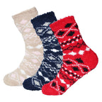 6 par fluffiga varma sockor - Damstrumpor - vinterstrumpor