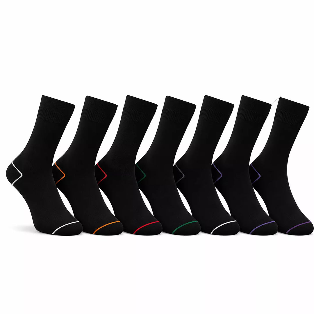 7-pack svarta strumpor
