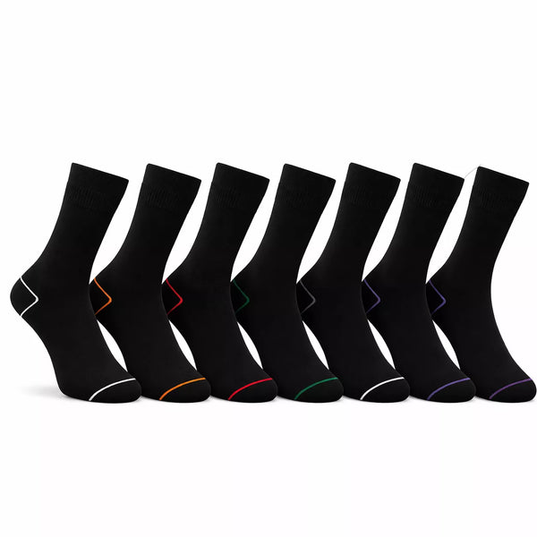 7-pack svarta strumpor