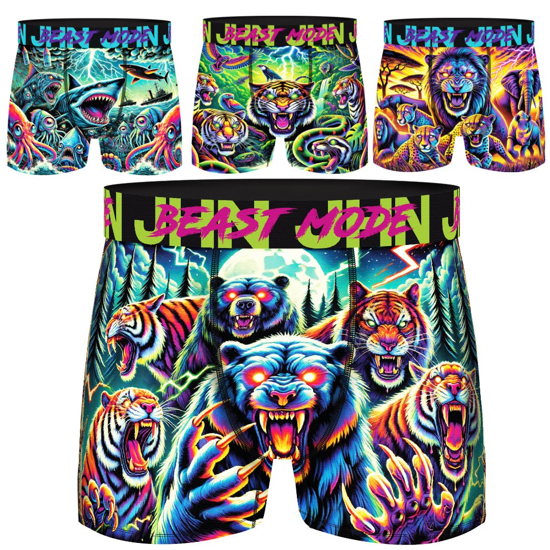 8-Pack Kalsonger Beast Mode - Fräcka premium Boxershorts Herr - JHN Sport