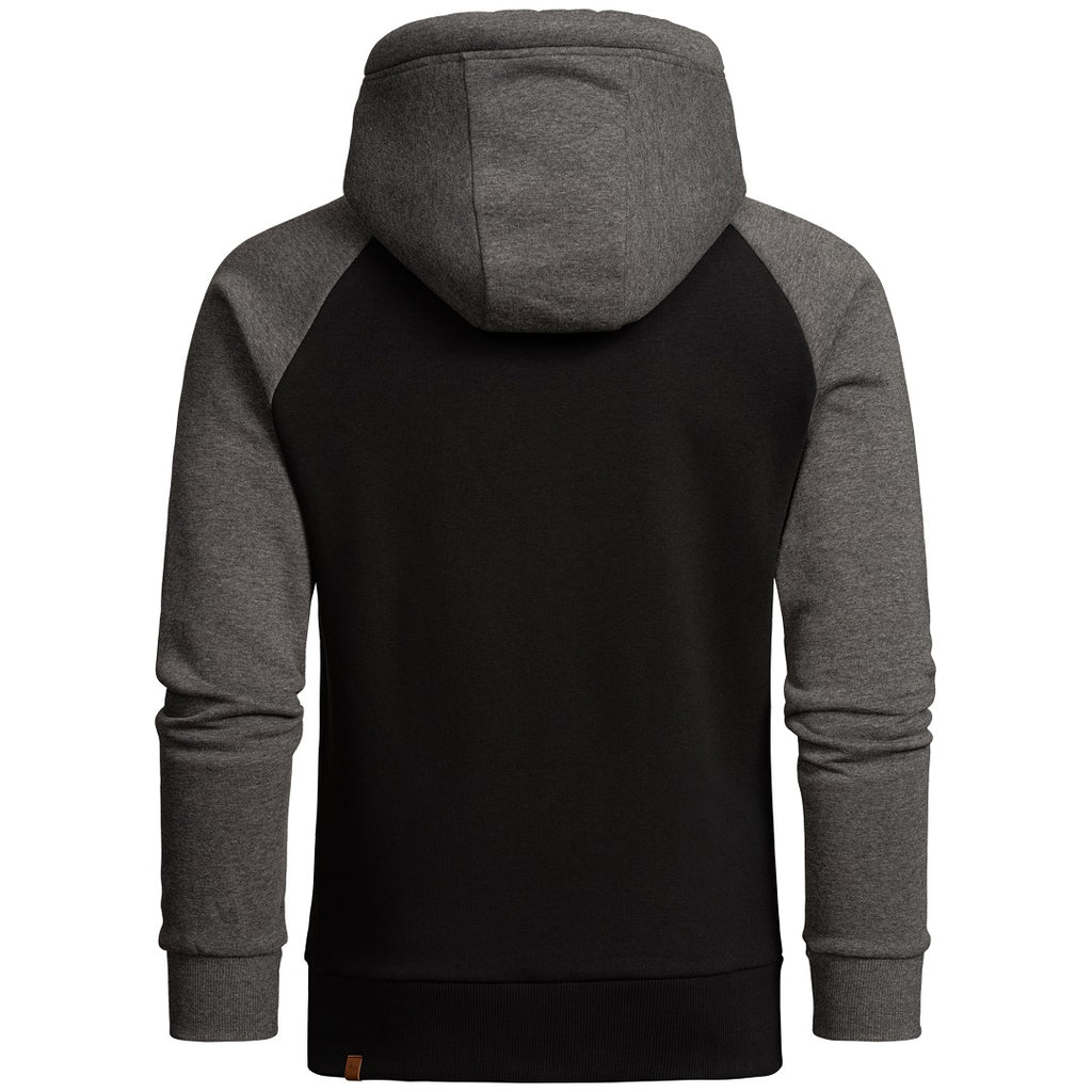Amaci & sons svart hoodie bakifrån