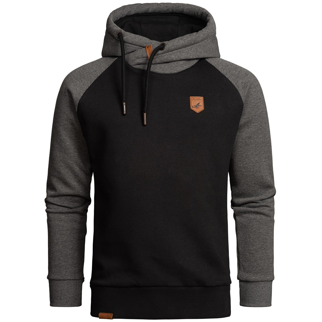 Amaci & sons svart hoodie