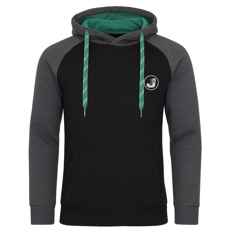 Huvtröja Göteborg - Svart hoodie med mörkgrå ärmar