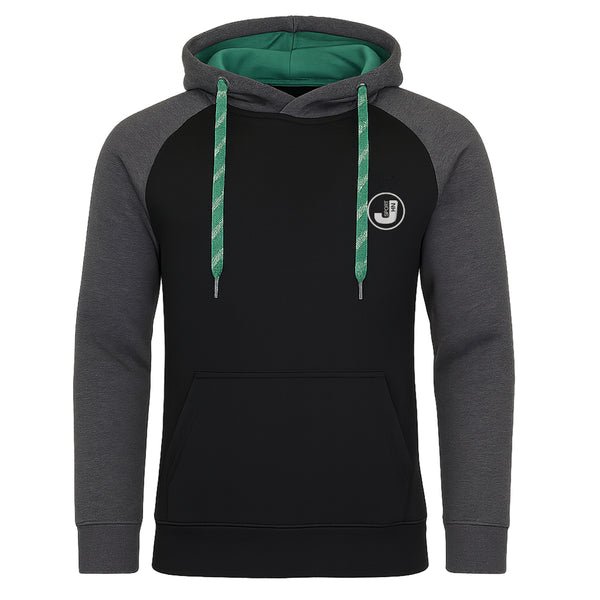 Huvtröja Göteborg - Svart hoodie med mörkgrå ärmar