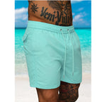 Billiga badshorts herr - mintfärgade shorts