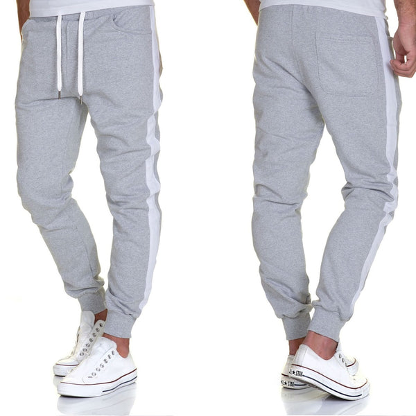 Sportiga sköna och billiga sweatpants herr - ljusgråa byxor