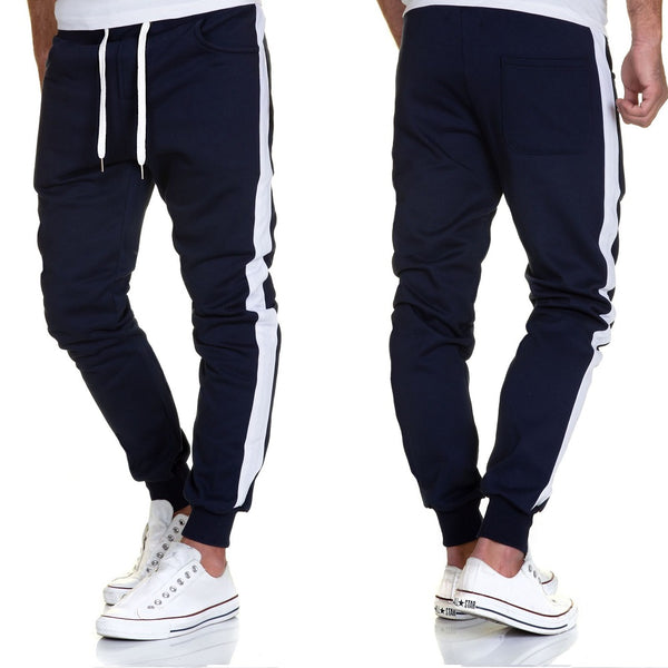 Sportiga sköna och billiga sweatpants herr - mörkblåa byxor