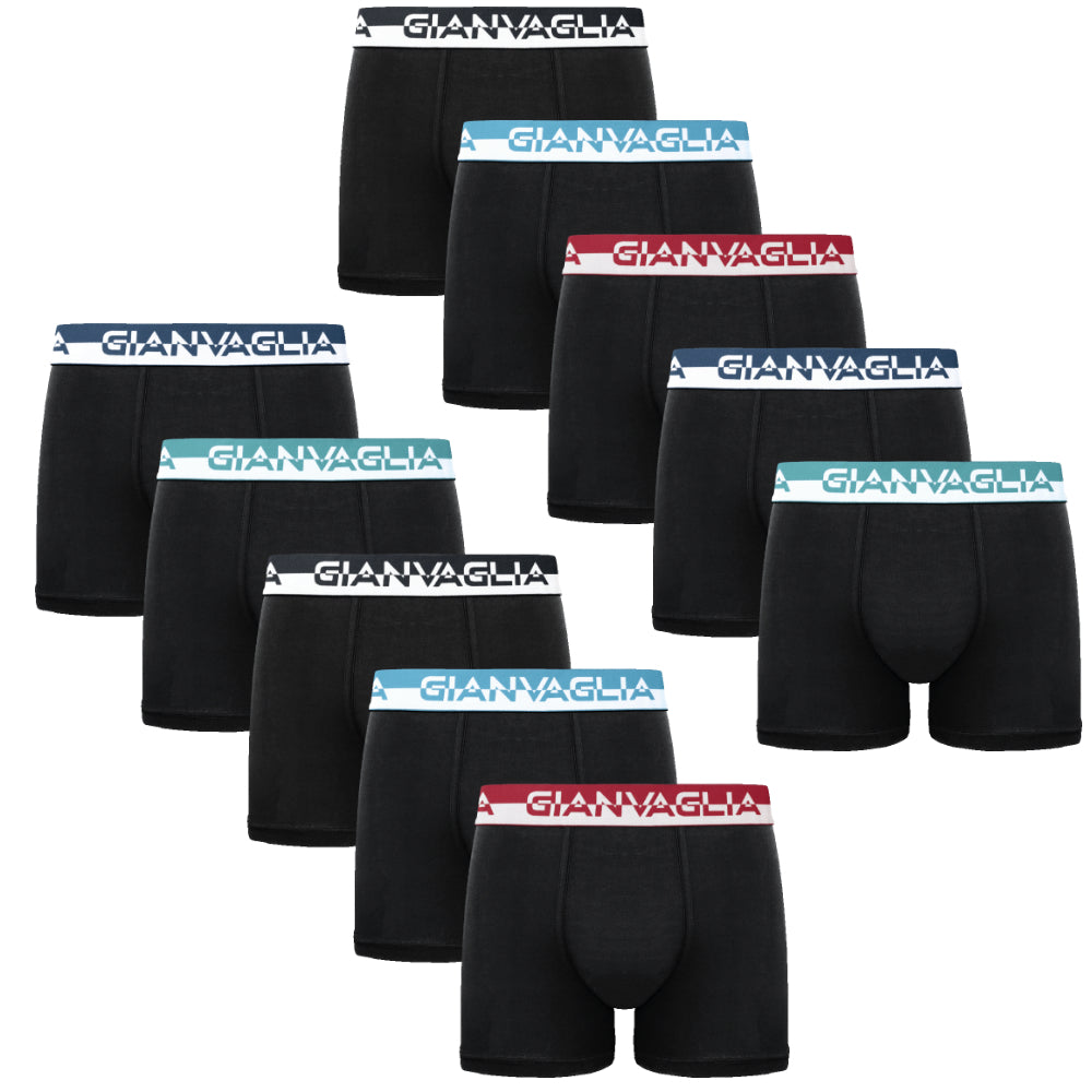 Billigt 10-pack svarta kalsonger herr