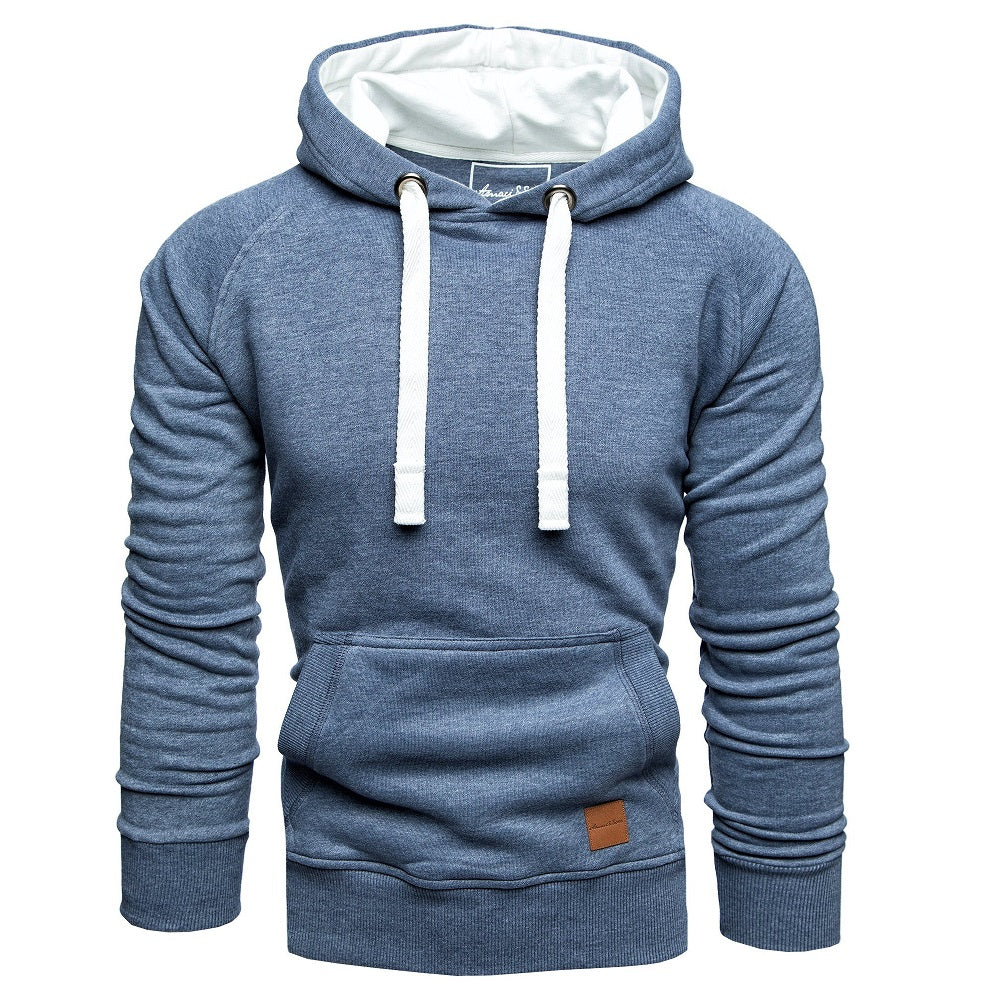 Hoodies herrtröjor med luva blå