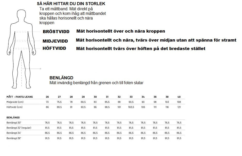 Blend jet multiflex jeans - mellanblå herrjeans storlekstabell