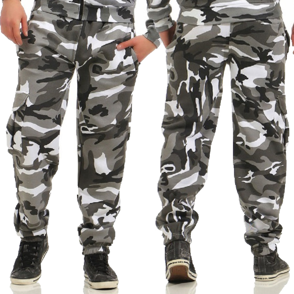 Camouflage mjukisbyxor med cargoficka - modell Boden JHNsport urban