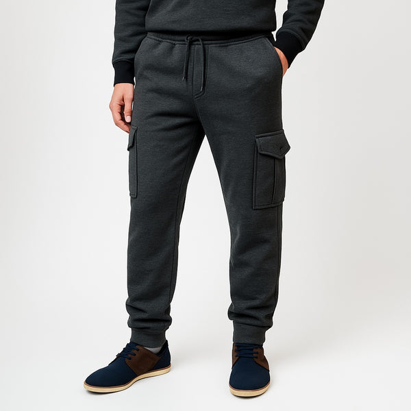 Carobyxor mörkgrå mjukisbyxor