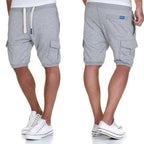 Ljusgrå mjukisshorts cargoshorts