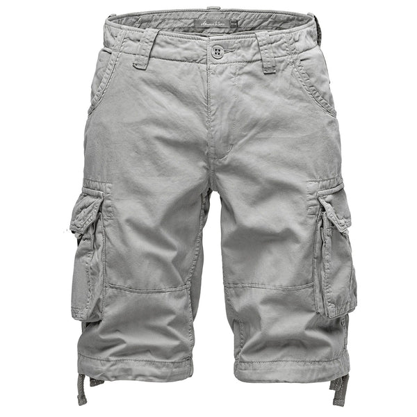 Cargoshorts från Amaci & Sons - ljusgråa