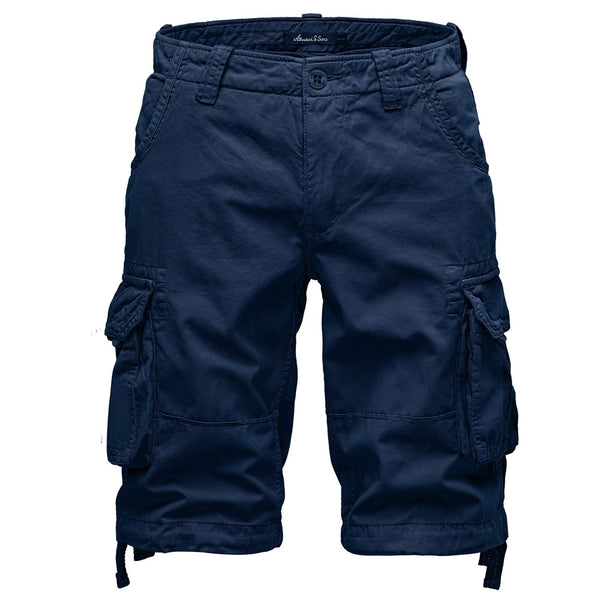 Cargoshorts från Amaci & Sons - mörkblåa