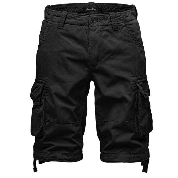 Cargoshorts från Amaci & Sons - svarta