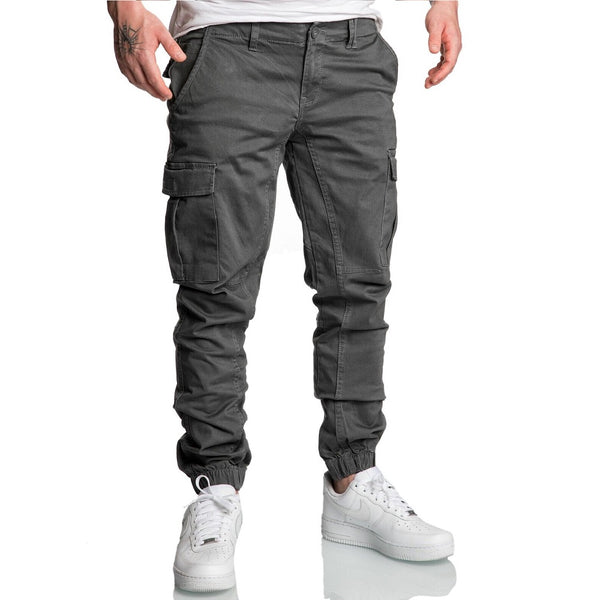 Antracitgråa Chino Joggers 499 kr - Herrbyxor med cargofickor - chinos