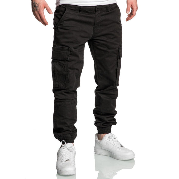 Chino joggers - Cargobyxor svarta