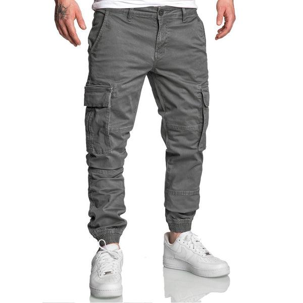 Chino joggers - Cargobyxor mörkgrå