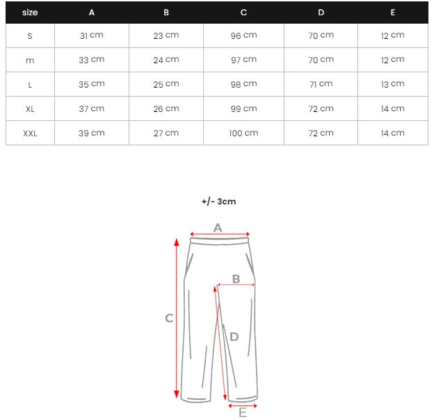 Chinos - Svarta Herrbyxor med rutmönster slim-fit storlekstabell
