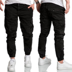 Chino joggers - herrbyxor med cargofickor - Svarta 499 kr
