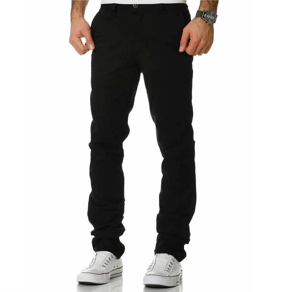 Svarta klassiska chinos 399 kr - Herrbyxor framifrån