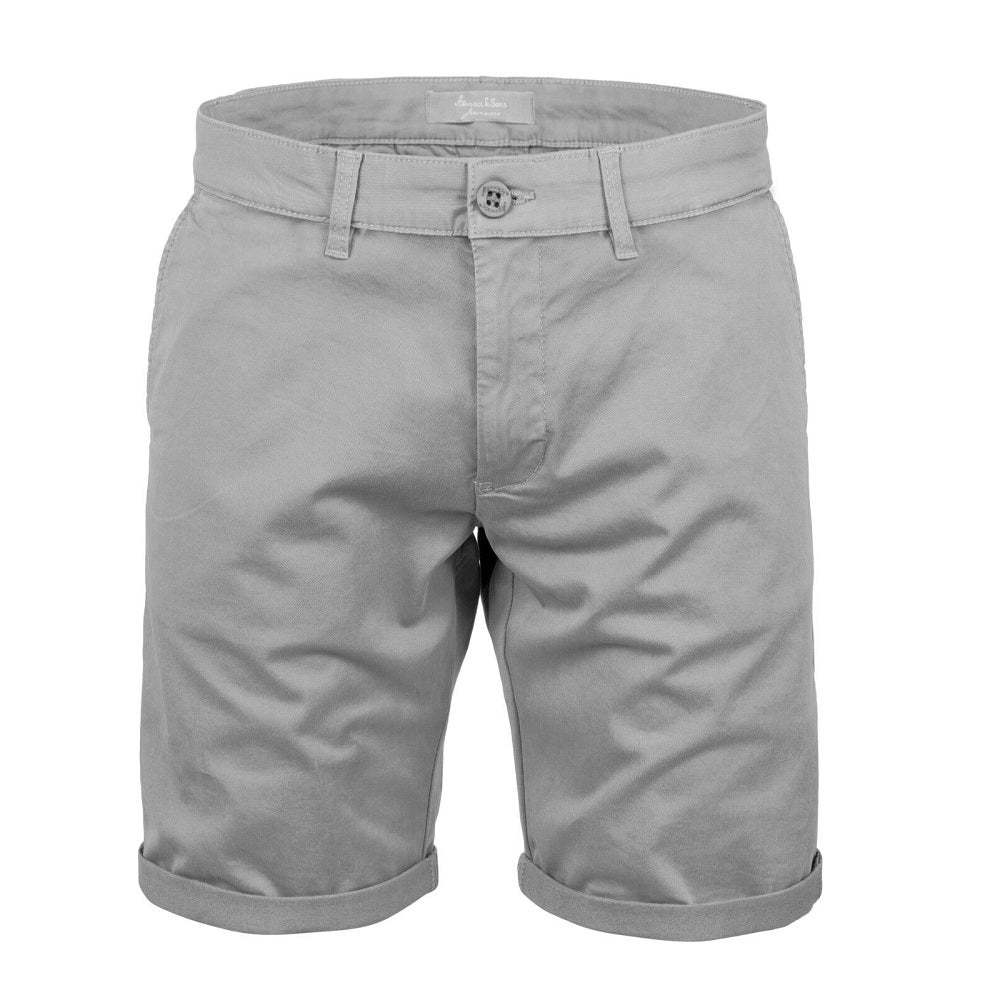 Ljusgråa chino shorts herr - Stilrena herrshorts