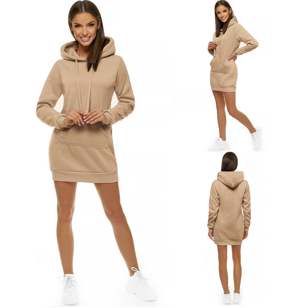 Beige Dam Hoodie - Damtröja med luva