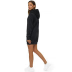 Svart Dam hoodie - Damtröja med luva bakifrån