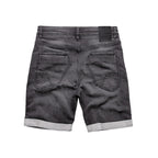 Denim shorts till sommaren - Jeansshorts Herr svarta bakifrån