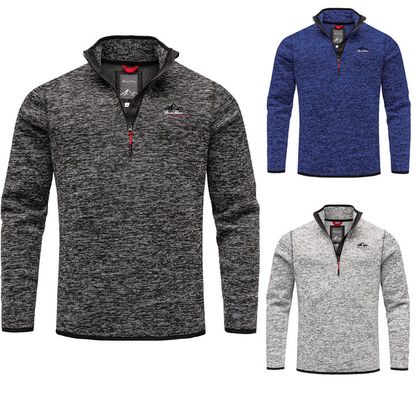 Fleecetröja halv dragkedja