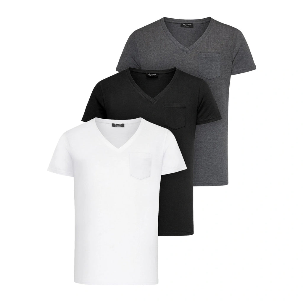 Flerpack t-shirts från Amaci & Sons i mixade färger