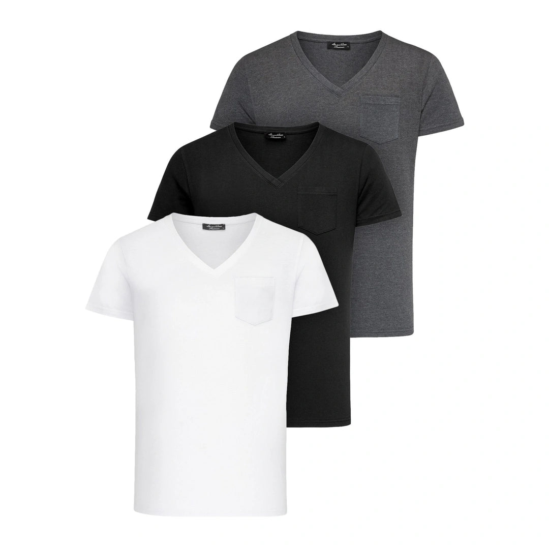 Flerpack t-shirts från Amaci & Sons i mixade färger