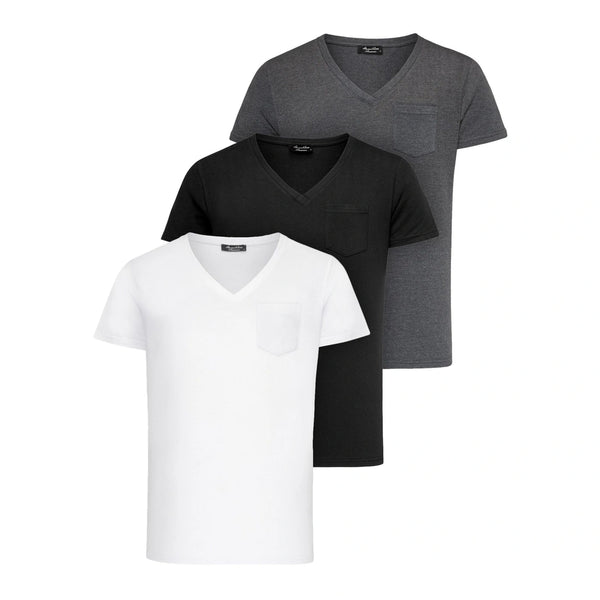 Flerpack t-shirts från Amaci & Sons i mixade färger