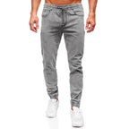 GC-Grå herrbyxa - Jeans joggers framifrån