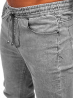 GC-Grå herrbyxa - Jeans joggers zoomad