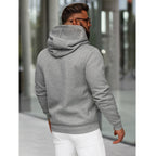 Hoodie Chicago - Grå Luvtröja Herr bakifrån