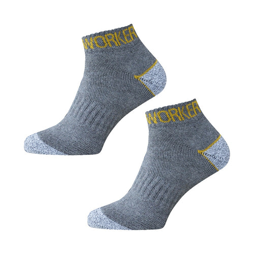 10 pack korta arbetsstrumpor gråa flerpack