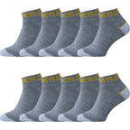 10 pack korta arbetsstrumpor gråa