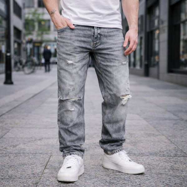 Gråa baggy jeans från Amaci & Sons