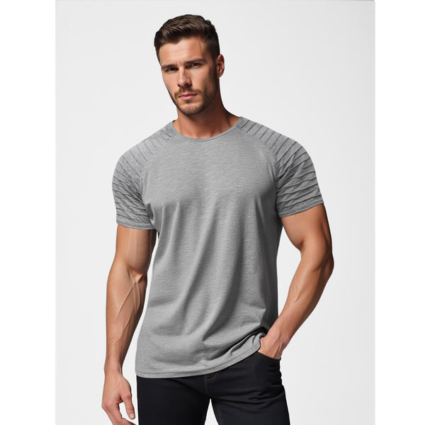 Grafitgrå herr t-shirt slim fit