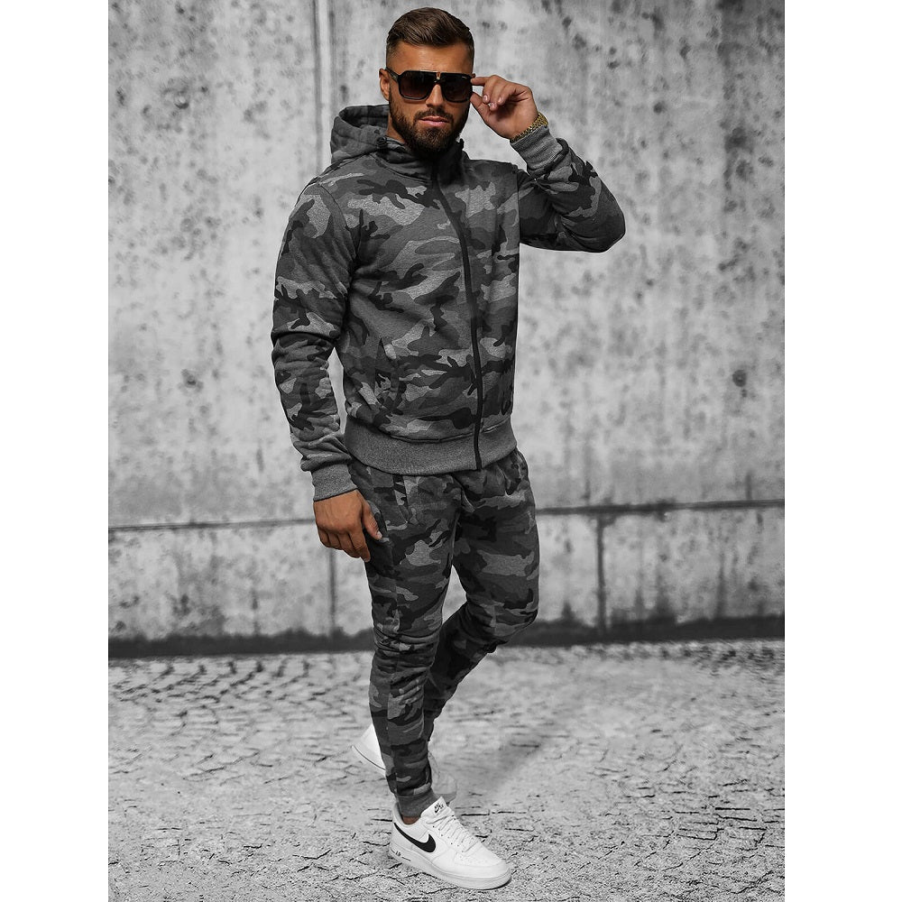 Grafitgrå camo träningsoverall - Herr sidan